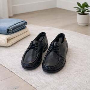 SAS Free Time Black Leather Comfort Shoes Lace Up Women’s 9.5 Wide Walking